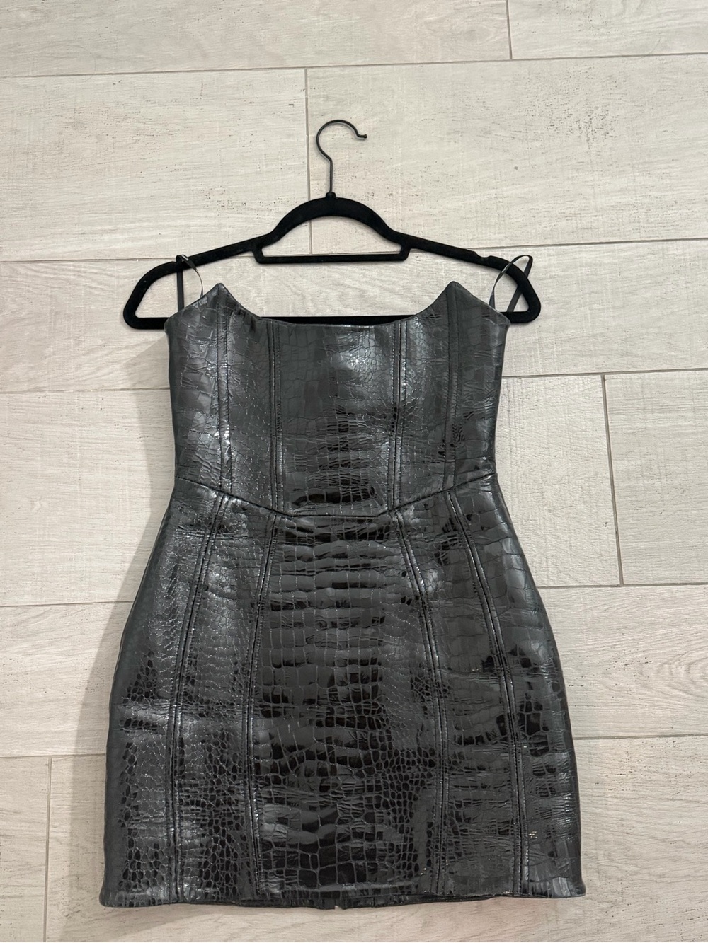 ROSELYN LEATHER DRESS - Picture 2 of 4